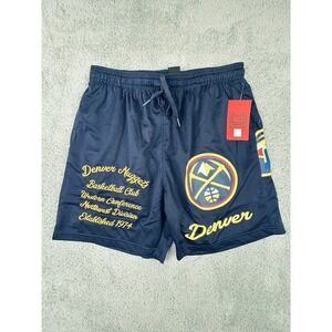 New Ultra Game Denver Nuggets NBA Official Mesh Shorts Mens Medium Navy Blue